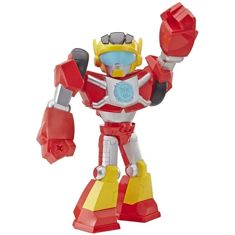 Playskool Heroes Transformers Rescue Bots Academy Mega Mighties Hot Shot Collectible 10-Inch Robot Action Figure, Toys For Kids Ages 3 And Up 1