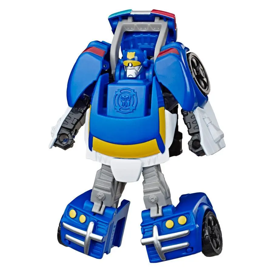 Playskool Heroes Transformers Rescue Bots Academy Chase The Police-Bot Converting Toy Robot, 4.5-Inch Action Figure 1