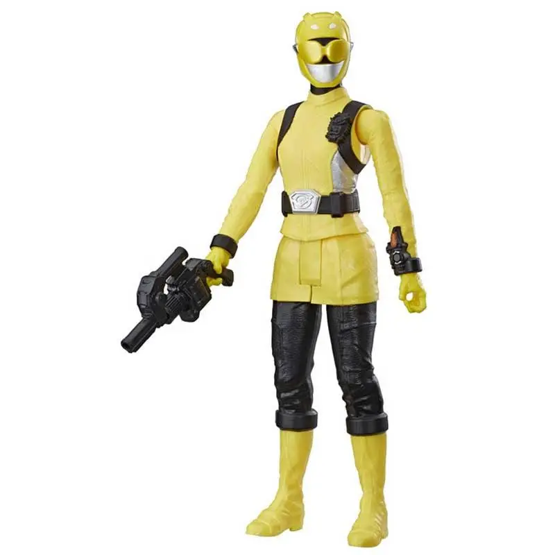 Power Rangers Beast Morphers Yellow Ranger 12-Inch Action Figure Toy With Accessory, Inspired By The Power Rangers Tv Show 1