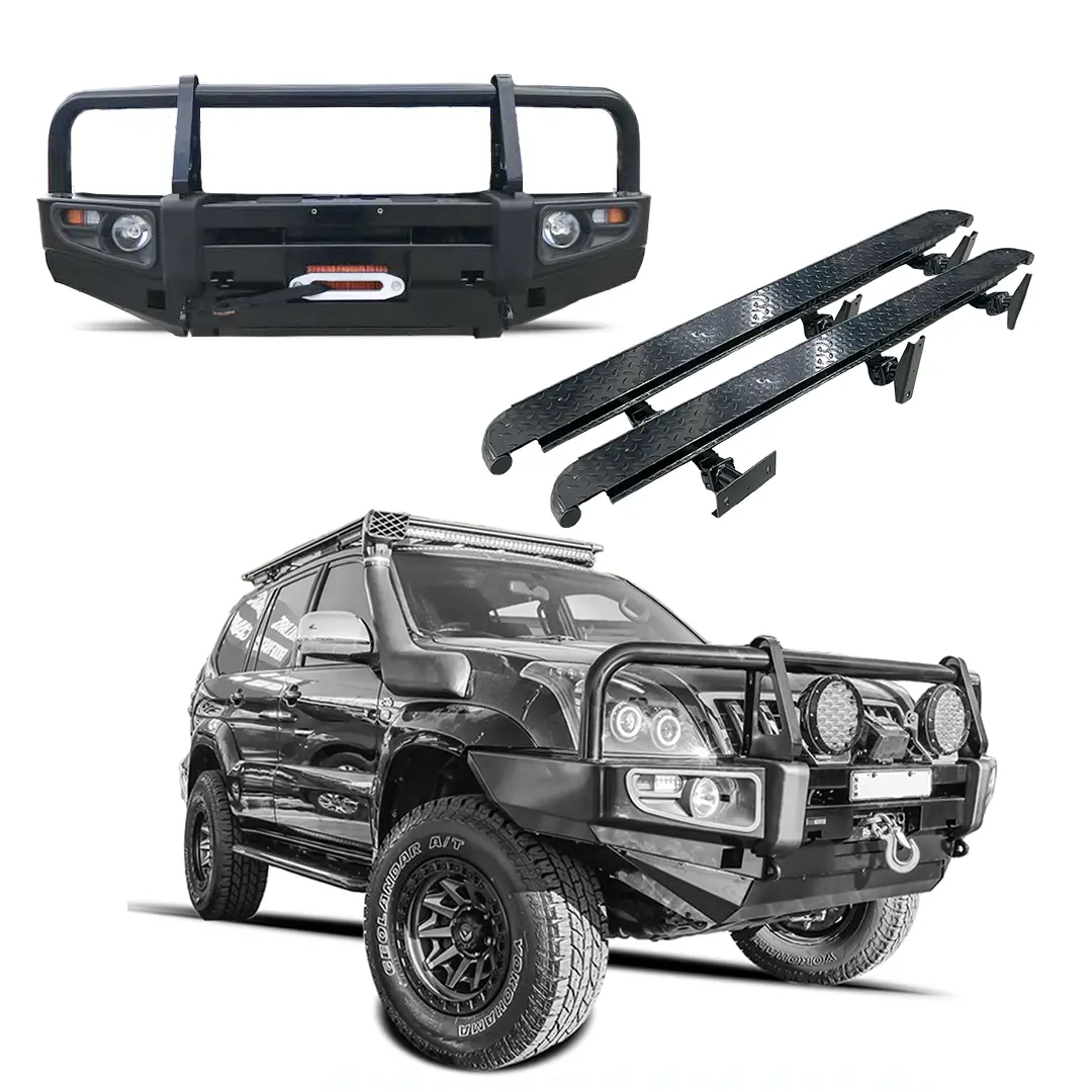 Prado 120 Bullbar & Rock Slider Combo 1