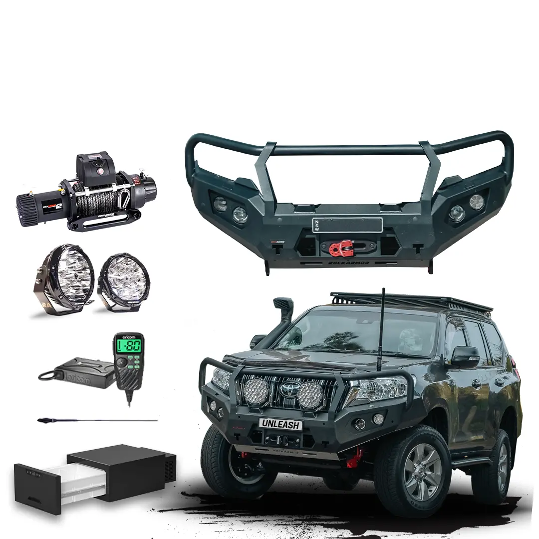Prado 150 Touring Pack Suits: Prado 150 11/2017 - 2025 - Bullbar, Winch, Lights, Uhf + Free Fridge 1