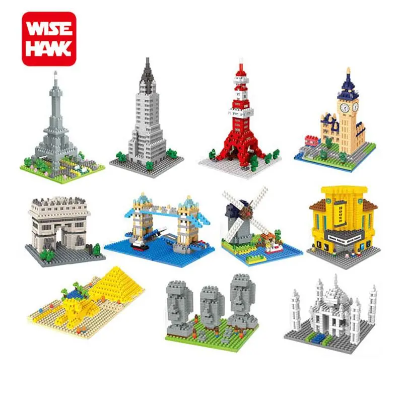 Nanoblock Factory Famous World Architecture Mini Big Ben Sphinx Diy Model Micro Diamond Plastic Building Blocks Toys For Kids. 1