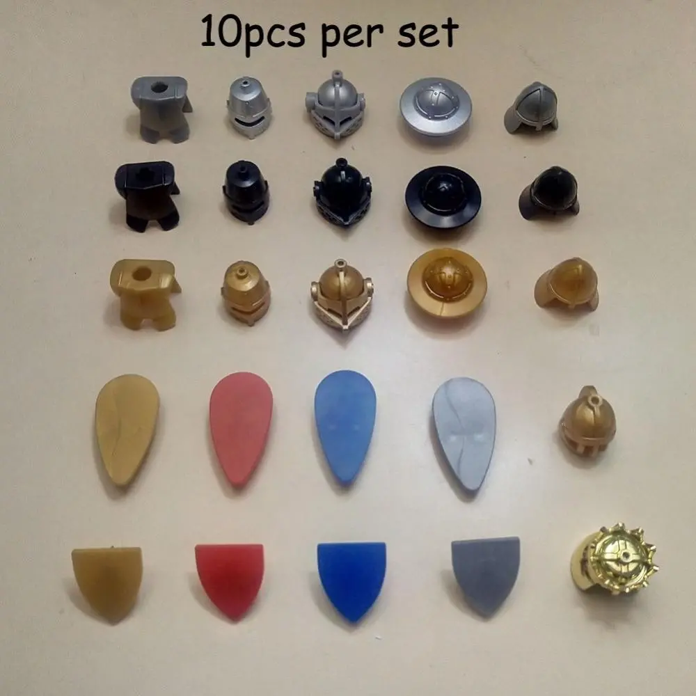 Helmet Armor Shield Weapon Castle Knight Crown King Dragon Hat Crash Helmets Accessory Building Block Brick Assemble Particles Lego 27