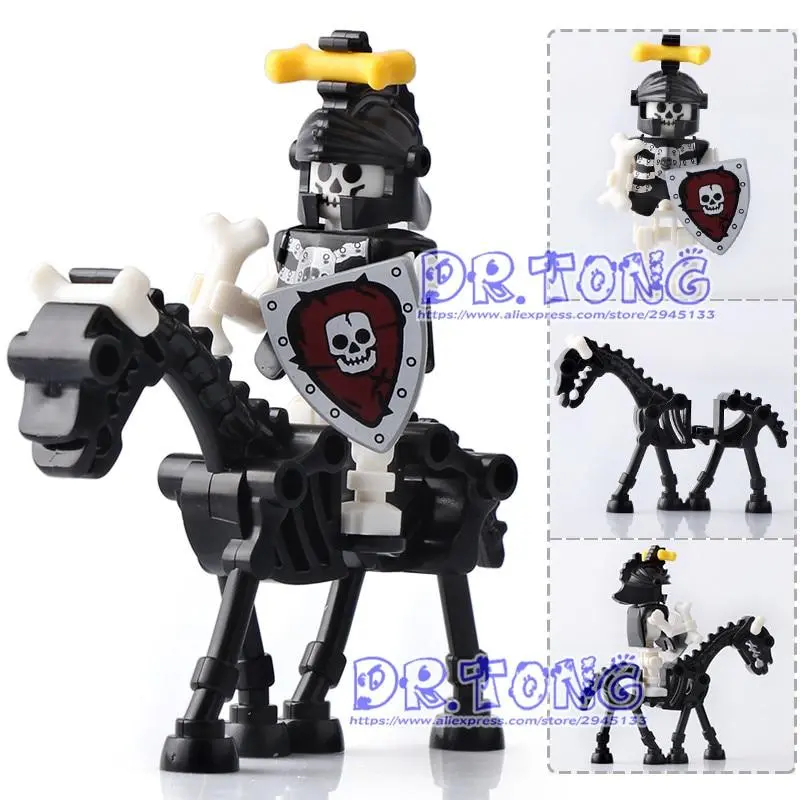 Lego The Lord Of The Rings Medieval Castle Knights Rome Knights Skeleton Horses Building Bricks Blocks Toys Gifts 1