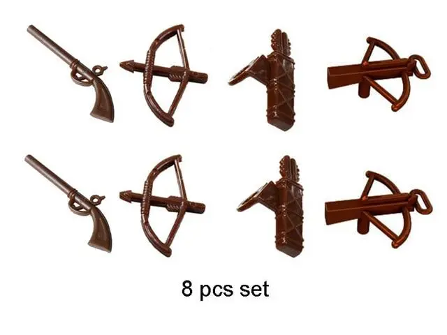 New Weapon For Ninja Darth Vader Clone Trooper Police Castle Knight Shield Spear Crossbow Building Block Lego 15