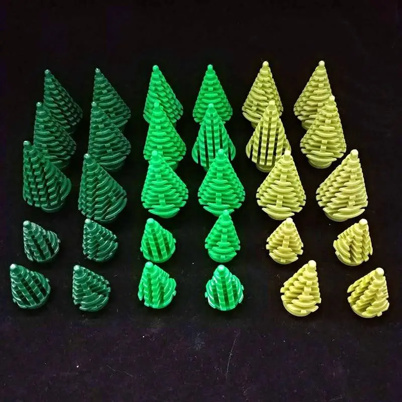 Diy City Military Accessory Christmas Tree Green Grass Building Blocks Garden Plants Blocks Bricks Legoinglys Toy For Children 1