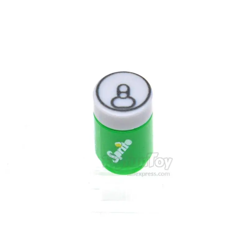5Pcs/Lot Brick Printed Cola Drinks Spirit Tonic Water Moc City Parts Building Blocks Gifts Toys For Children Lego 13
