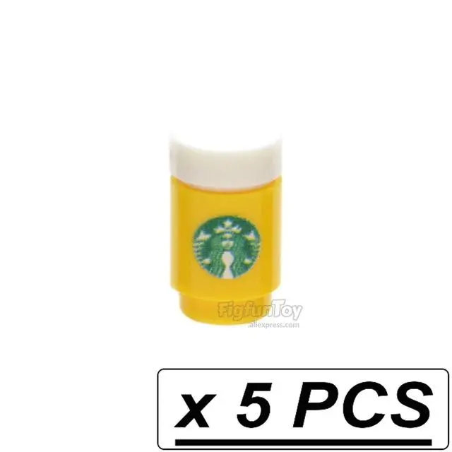 5Pcs/Lot Brick Printed Cola Drinks Spirit Tonic Water Moc City Parts Building Blocks Gifts Toys For Children Lego 18
