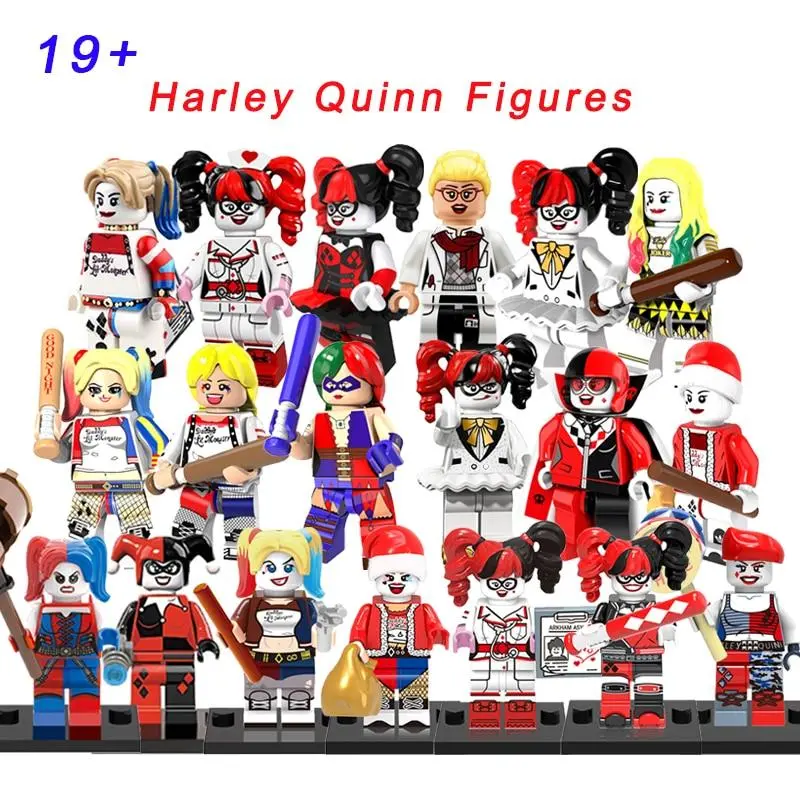 Harley Quinn Super Heroes Animated/Suicide Squad/Roller Derby/Nurse/Tutu/Disco 19+ Modelling Building Blocks Toys For Kids 1