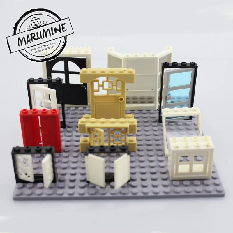 Lego Doors And Windows City Building Blocks Compatible Learning Classic House Diy Moc Educational Toy 1