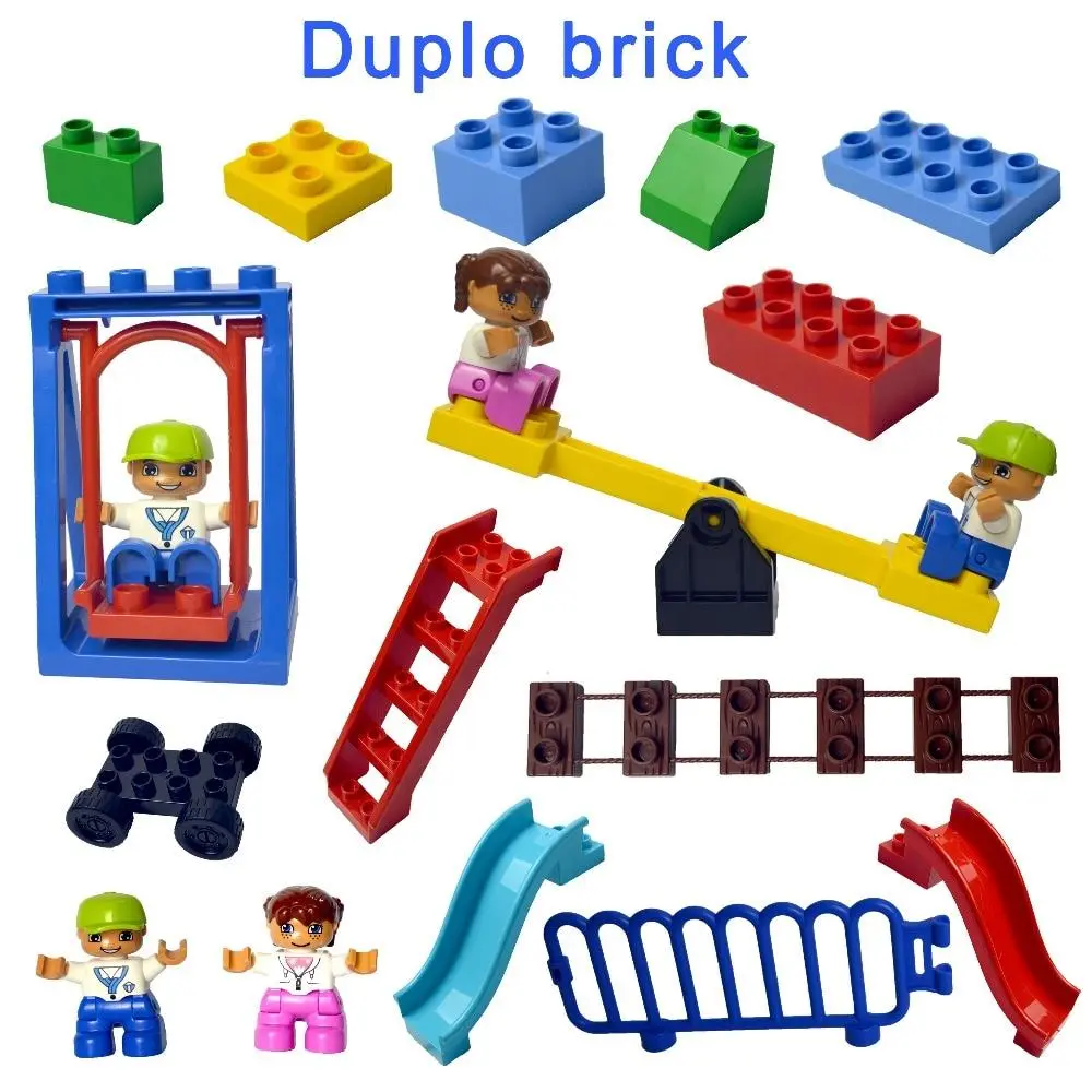 Lego Duploe Large Building Block Bricks Diy Classic Piece Big Size Set Dot 1
