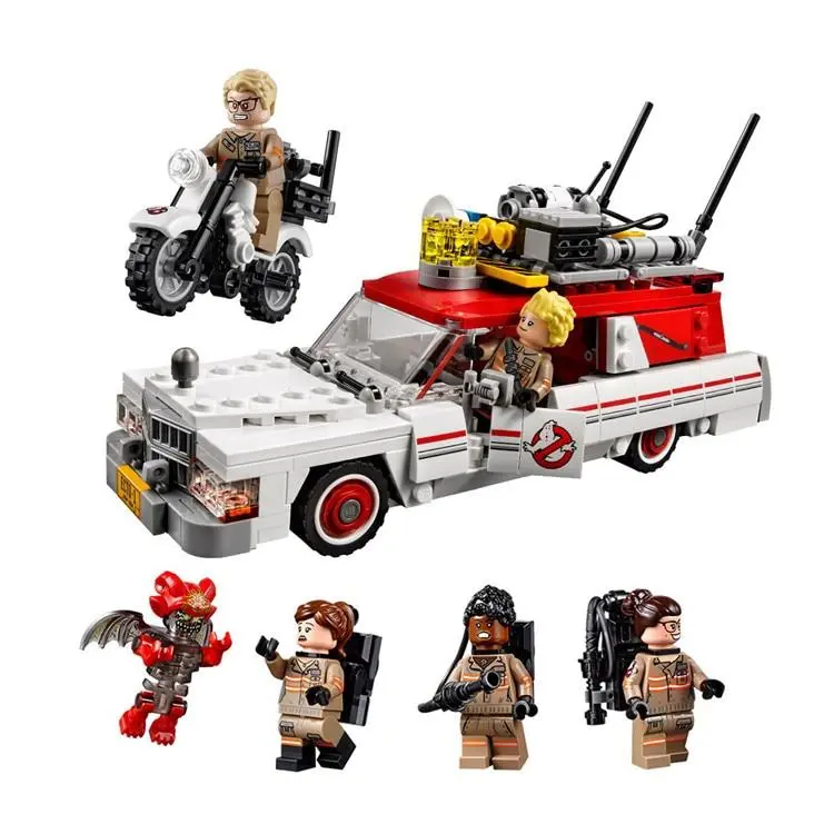 Ghostbusters Ecto-1 & 2 Building Blocks Kits Bricks Sets Classic Movie Model Toys Kids Gift Marvel Compatible Lego 1