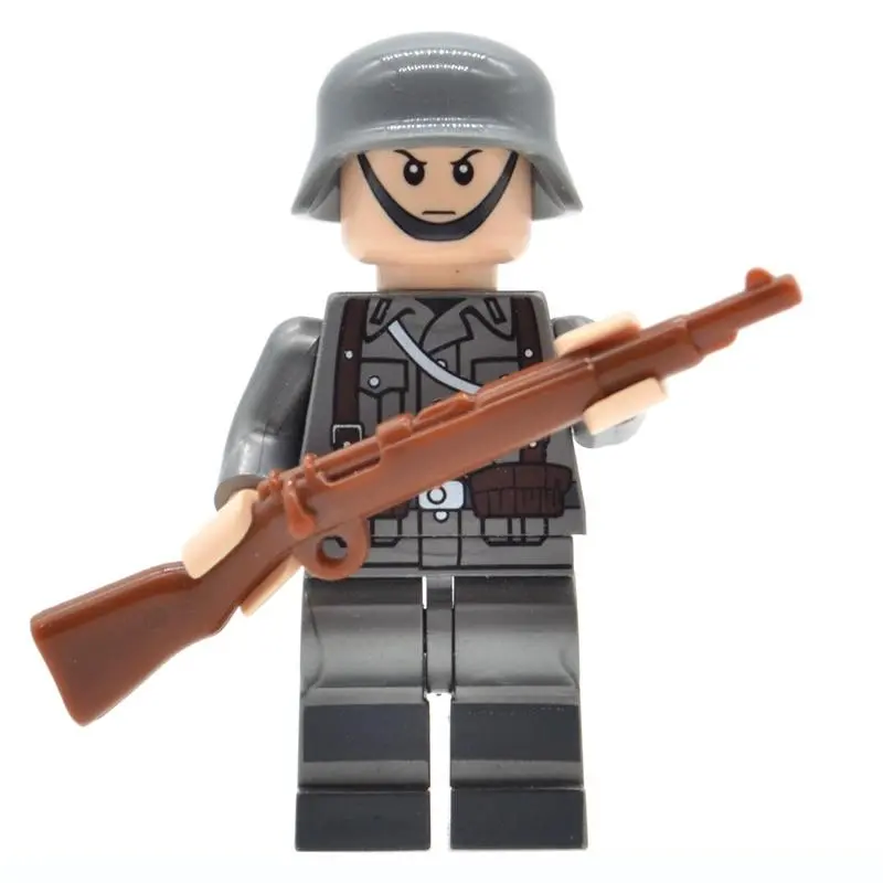 20/50Pcs/Lot Ww2 Blocks German Soldiers Military Army Soviet Union Uk Us Italy Building Bricks Weapons Gifts Toys For Children 1