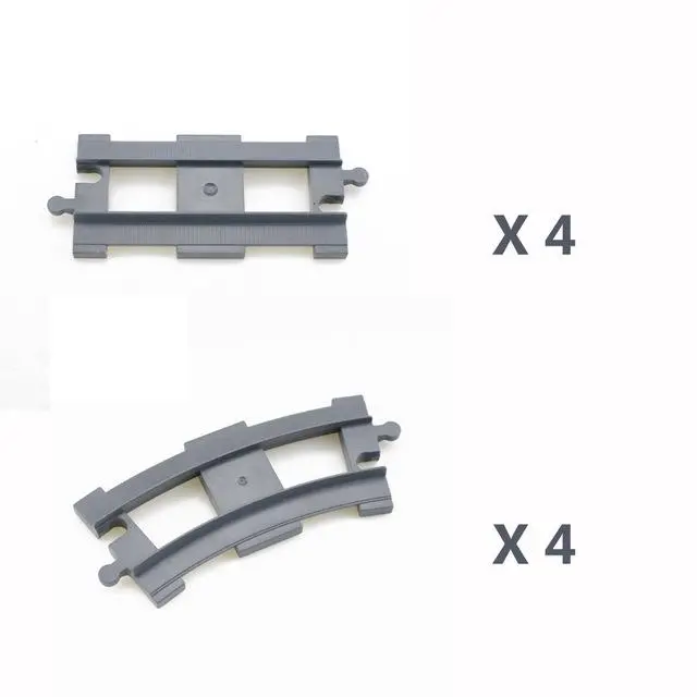 Marumine Blocks Duplo Toy Train Track Crossover Parts Railway Switch Building Bricks Gift For Children 3