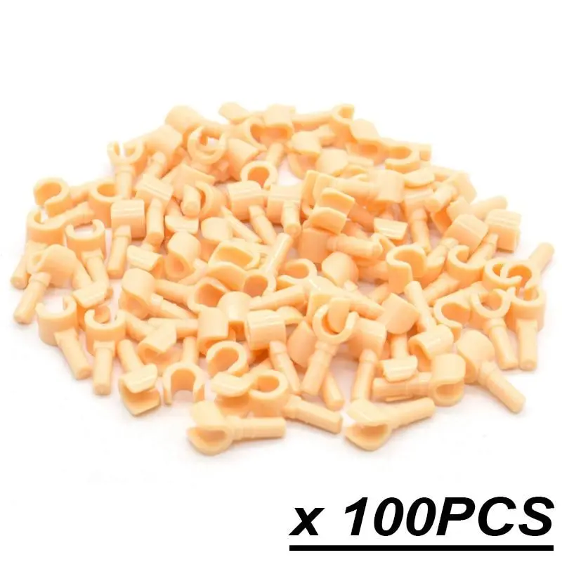 100Pcs/Lot Colors Hands For Moc Complexion Black White Brown Blocks Part Building Bricks Accessories Toys For Children 1