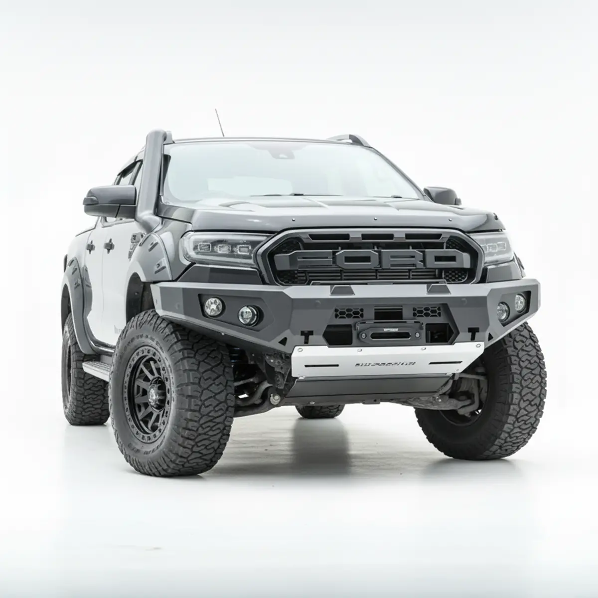 Px2 & Px3 Ford Ranger Gt Bumper No Loop Bull Bar - Rockarmor 4X4 1