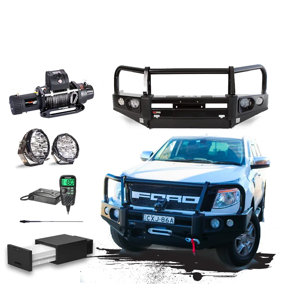 Px1 Ranger Touring Pack Suits: Ford Px1 Ranger - Bullbar, Winch, Lights, Uhf + Free Fridge 1