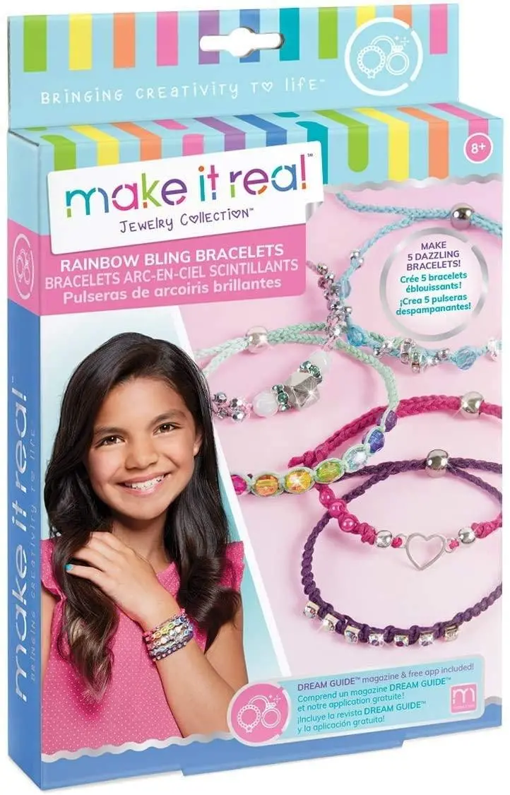 Make It Real Rainbow Bling Bracelets Multicolor 1