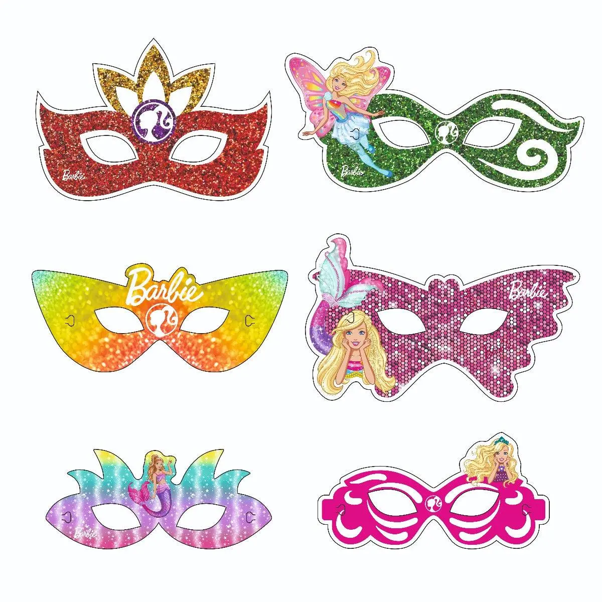 Barbie 2 In 1 Sparkling Eye Mask 2