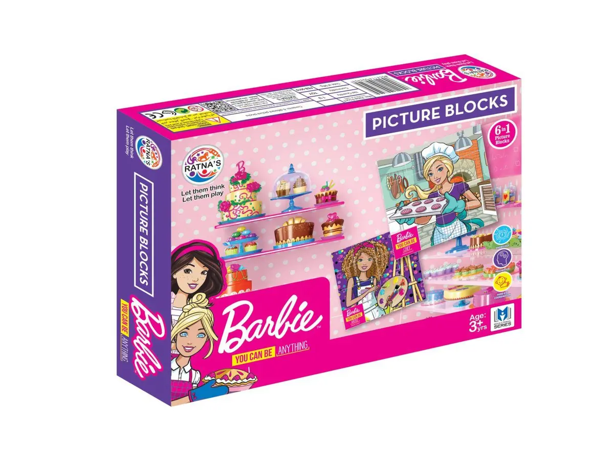 Barbie 6 In 1 Career Oriented Picture Blocks 1