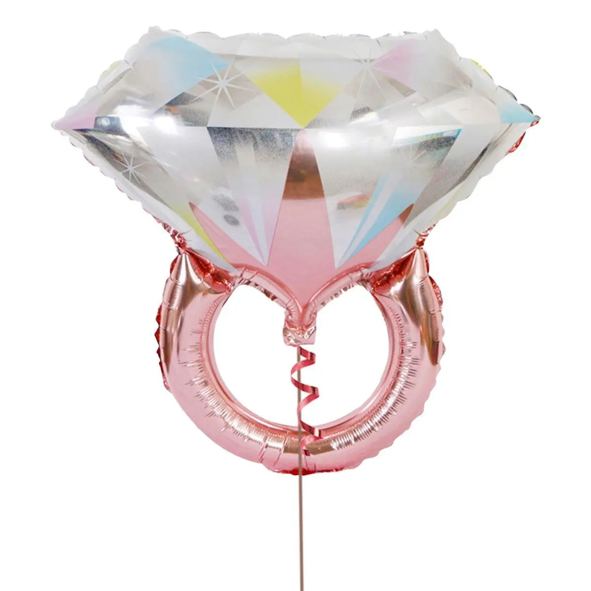 Partycorp Rose Gold Diamond Ring Foil Balloon, 1 Piece 1