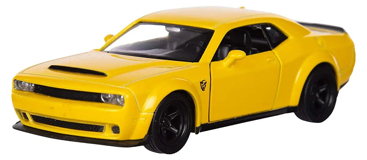 Rmz Pull Back Dodge Challenger Srt Demon - Yellow 1