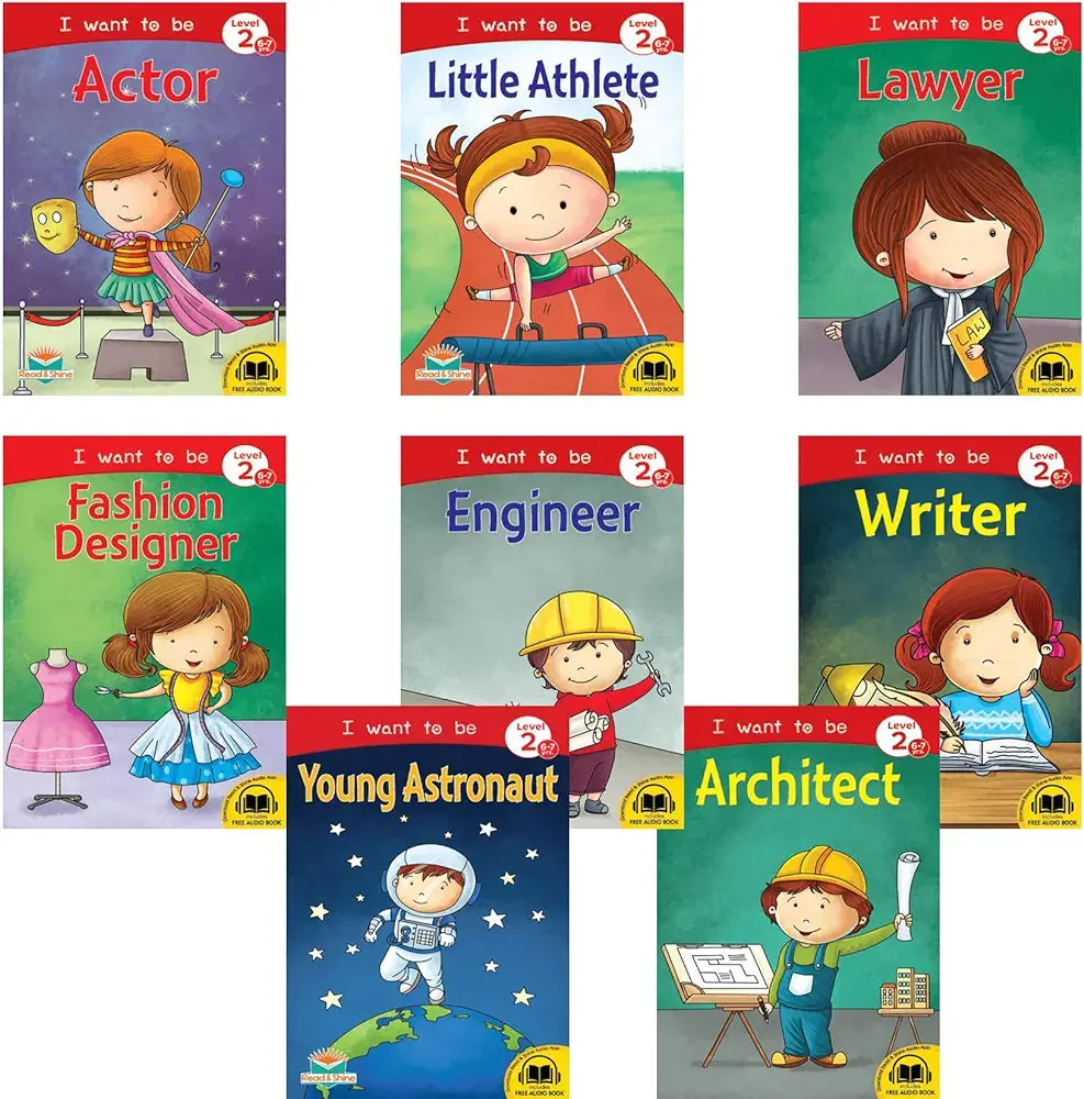Pegasus Set Of 8 I Want To Be Books For 6-7 Year Old Children 1