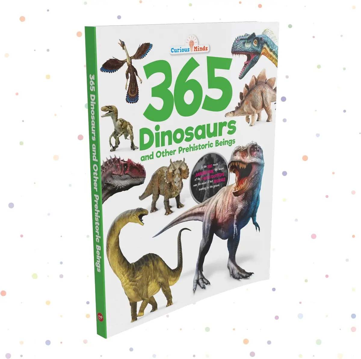 Pegasus 365 Dinosaurs - Premium Quality Padded & Glittered Book For Kids Ages 6+ 1