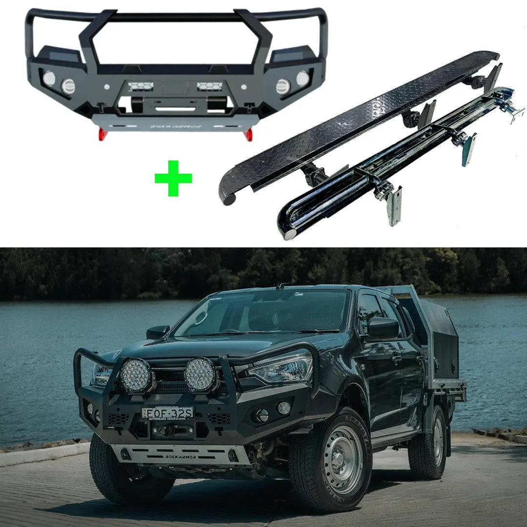 Isuzu Dmax Gt Bull Bar + Rocksliders 1