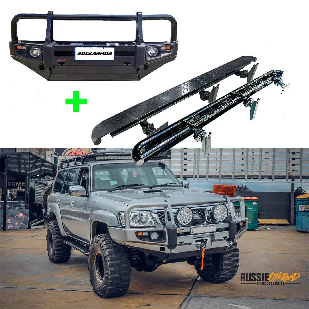 Nissan Gu Patrol | 09/2004 - 12/2016 | Bull Bar + Rocksliders Combo 1