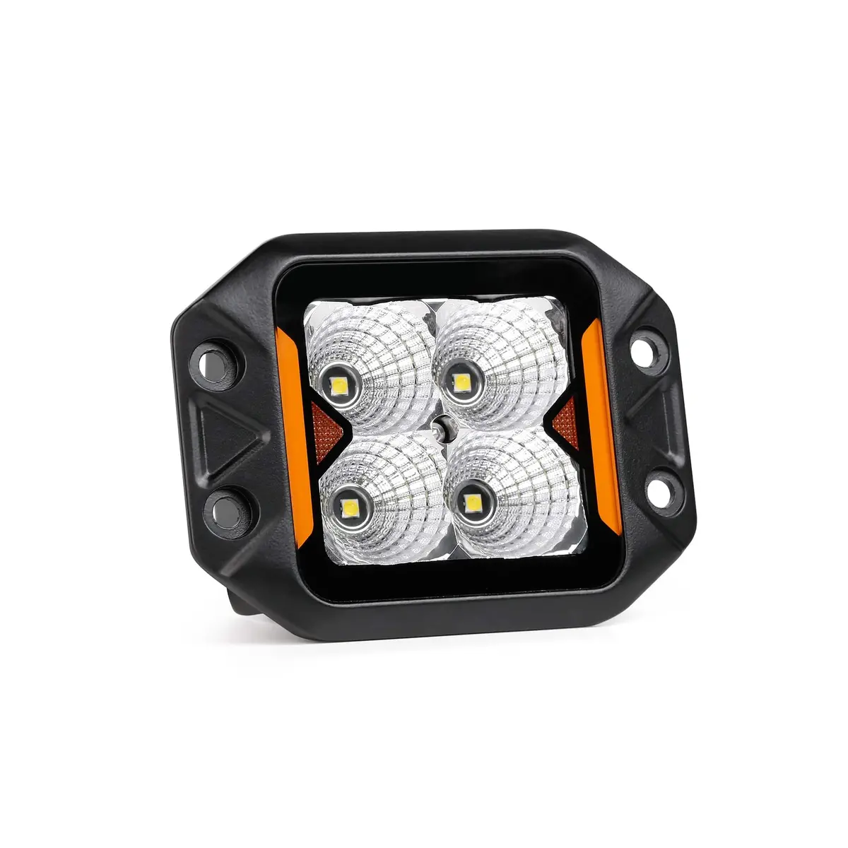 Flush Mount 20W Work Light | Flood | Rockarmor | Wiring Harness Included 1