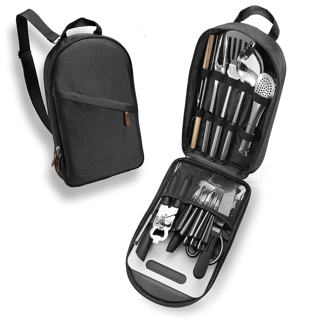 Camp Cooking Set - Cooking Utensils & Cutlery Bag 1