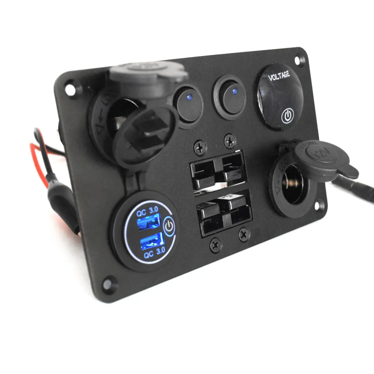 50A Anderson | Switch | Usb | Voltage Meter | Flush Mount Panel 1