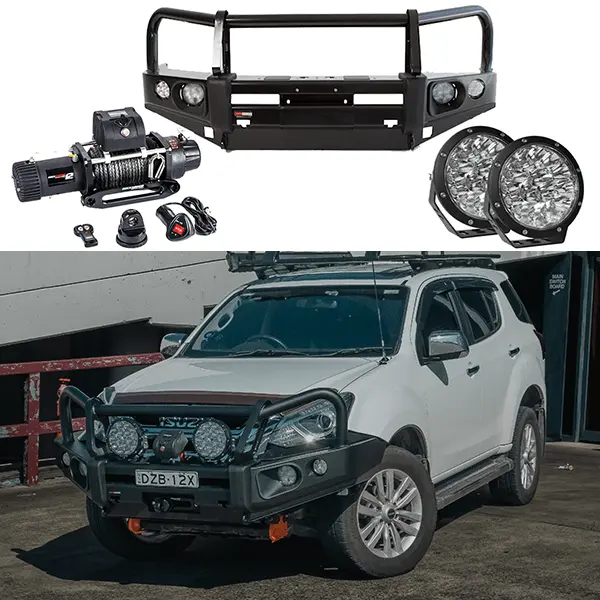 Isuzu D-Max & Mu-X | 2012 - 2017 | Frontal Pack: Bull Bar / Winch / Lights 1