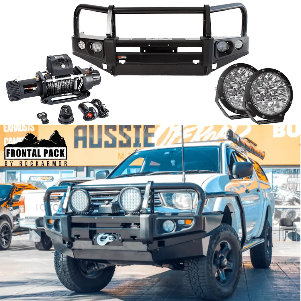 Mn - Ml Triton | Challenger | Offroad Frontal Pack - Bull Bar, Winch, 9" Led Lights 1