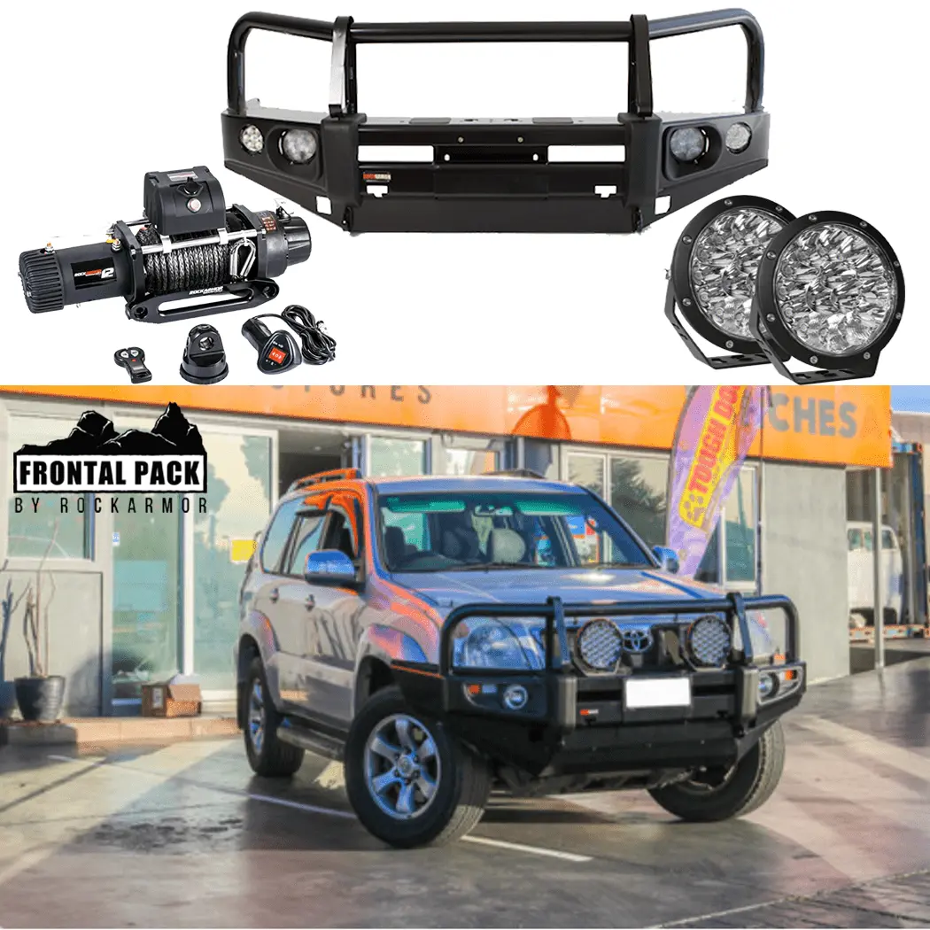Prado 120 Frontal Pack - Bull Bar, Winch, Led Spotties 1