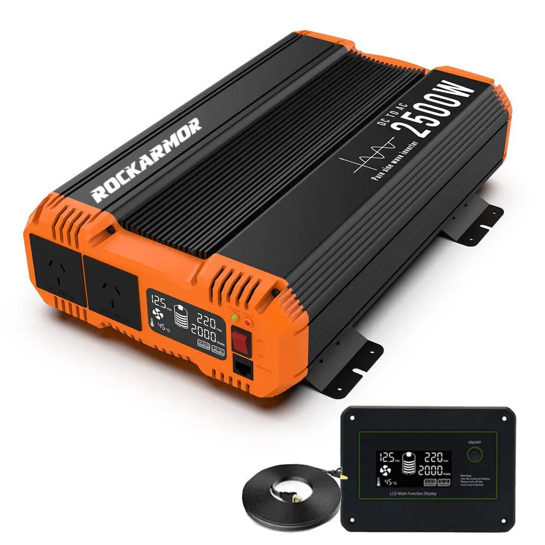 2500W Pure Sine Wave Inverter | Rockarmor | 12V Dc To 240Ac 1