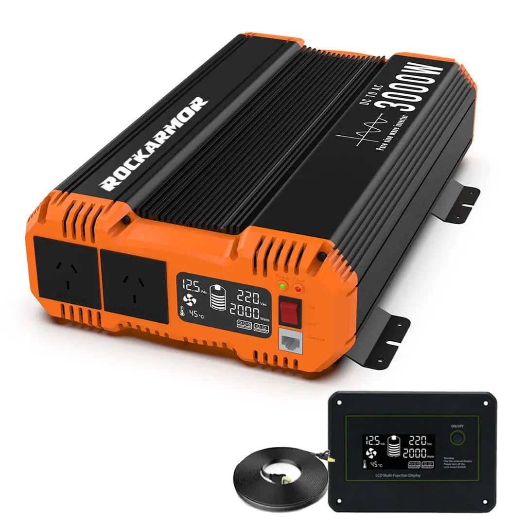 3000W Pure Sine Wave Inverter | Rockarmor | 12V Dc To 240Ac 1