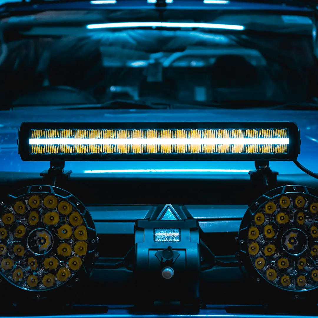 22" Led Light Bar | 5W Osram P8 Led | 180W | 6000K + Drl 1