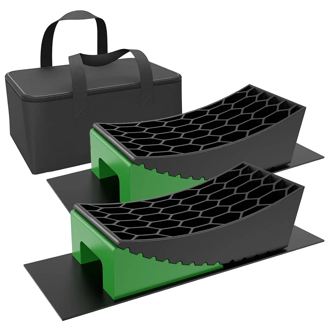 4-Piece Levelling Ramp Kit & Chock Kit | Level M8 1