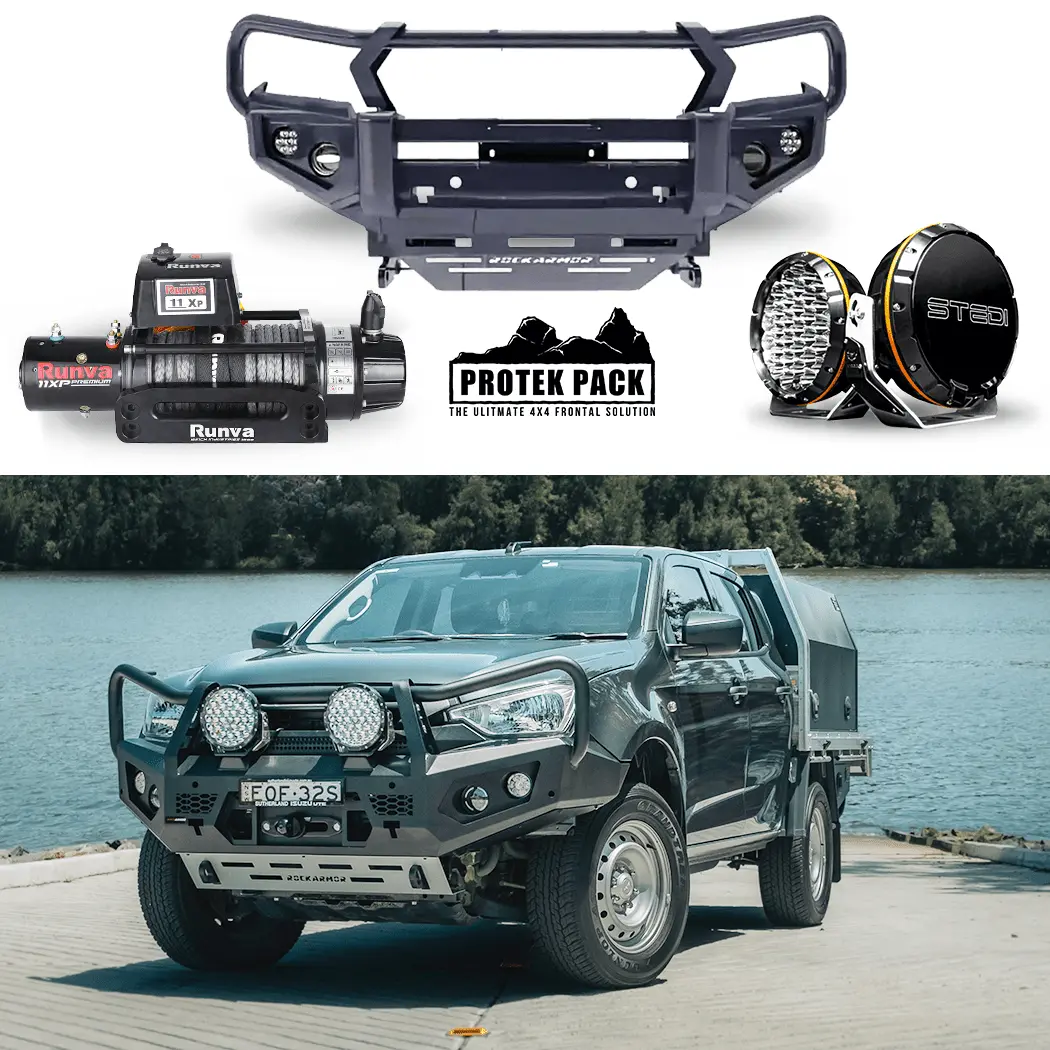 Isuzu Dmax Protek Pack (Gt Bull Bar / Runva Winch / Stedi Lights) Suits: 08/2020 - 04/2024 1