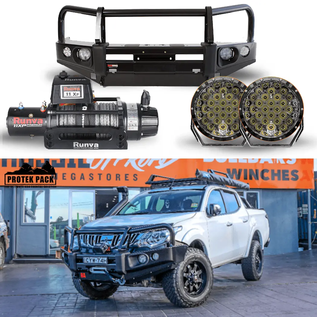 Mitsubishi Mq Triton Protek Pack - Bull Bar, Runva Winch, Stedi Lights 1