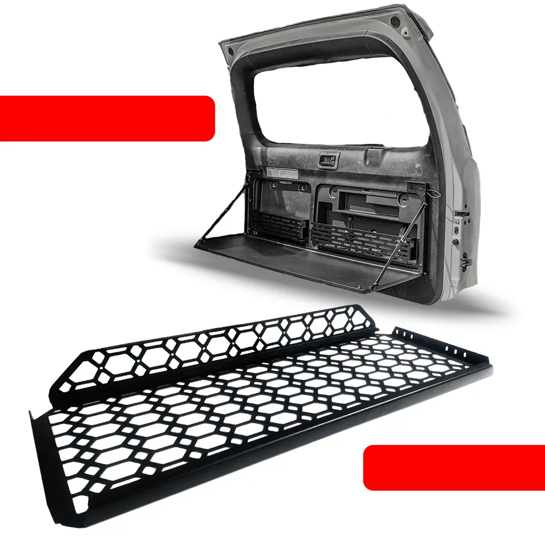 Rear Cargo Shelf + Rear Door Table Combo Deal | Prado 150 1