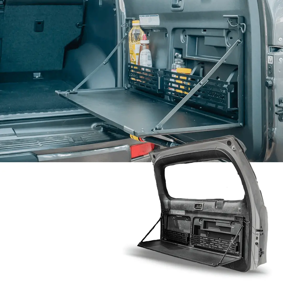 Rear Door Table Suits - Prado 150 | Drop Down Table Includes Pantry 1