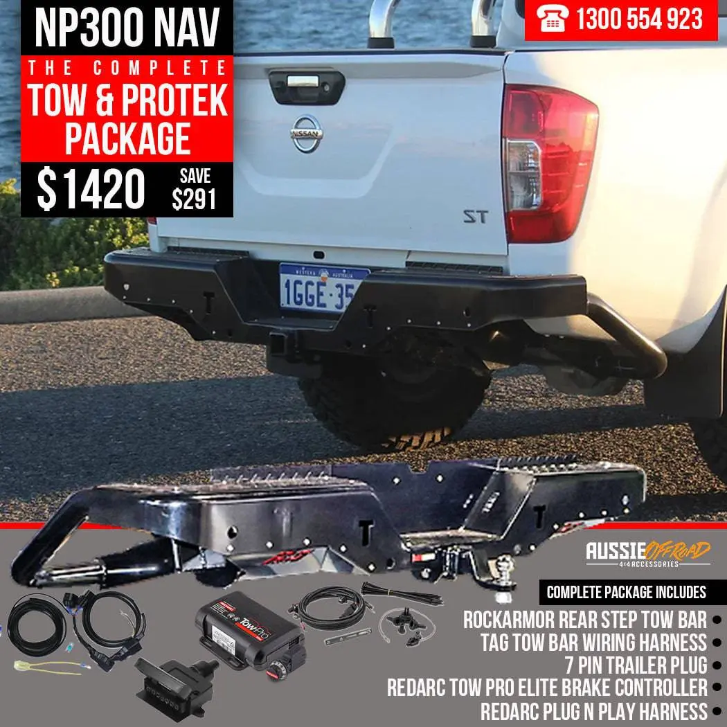 Nissan Np300 Rear Step Tow Bar - Combo Pack 1