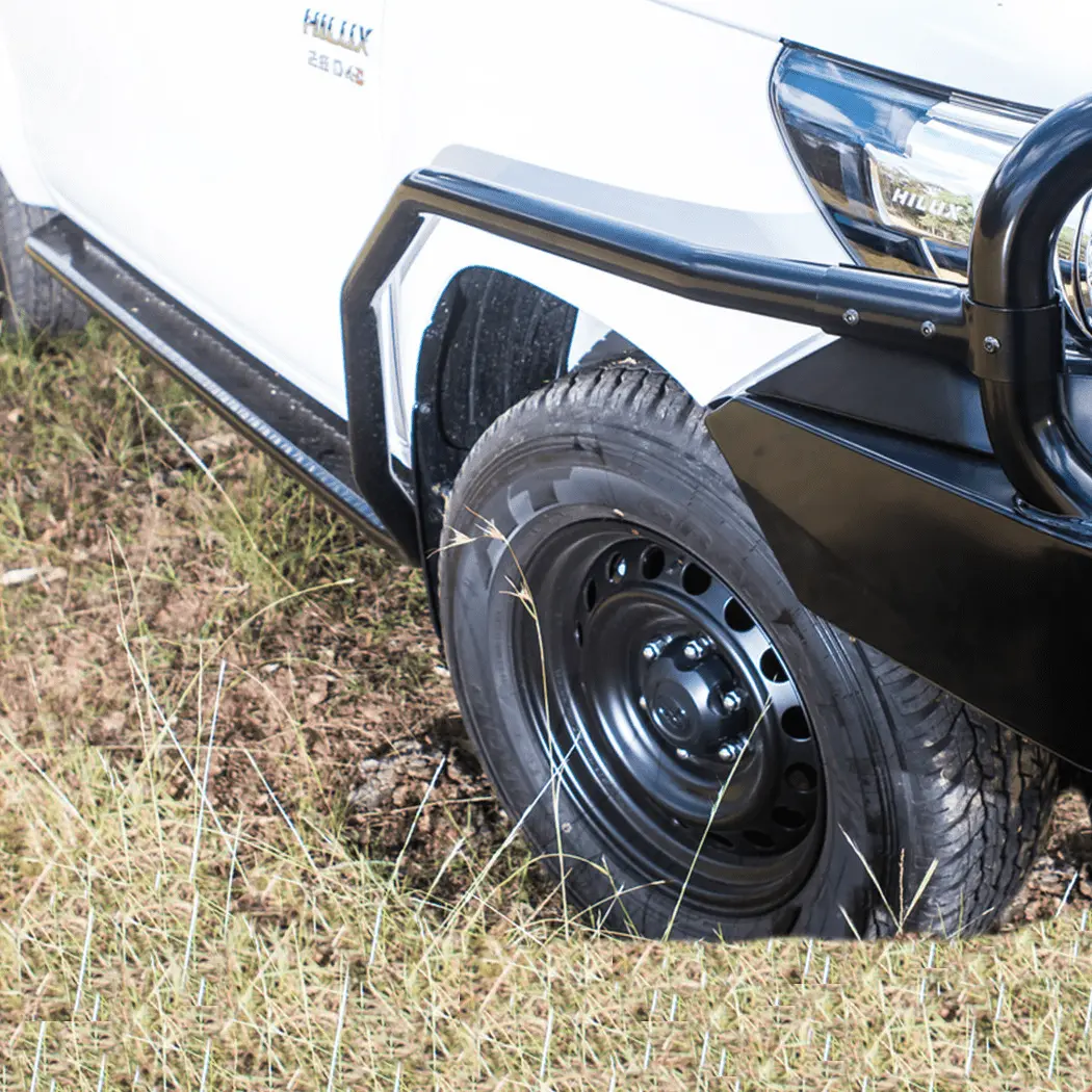 Hilux N80 Brush Bar Side Rails Suits Hilux 15 - Current | Rockarmor 1