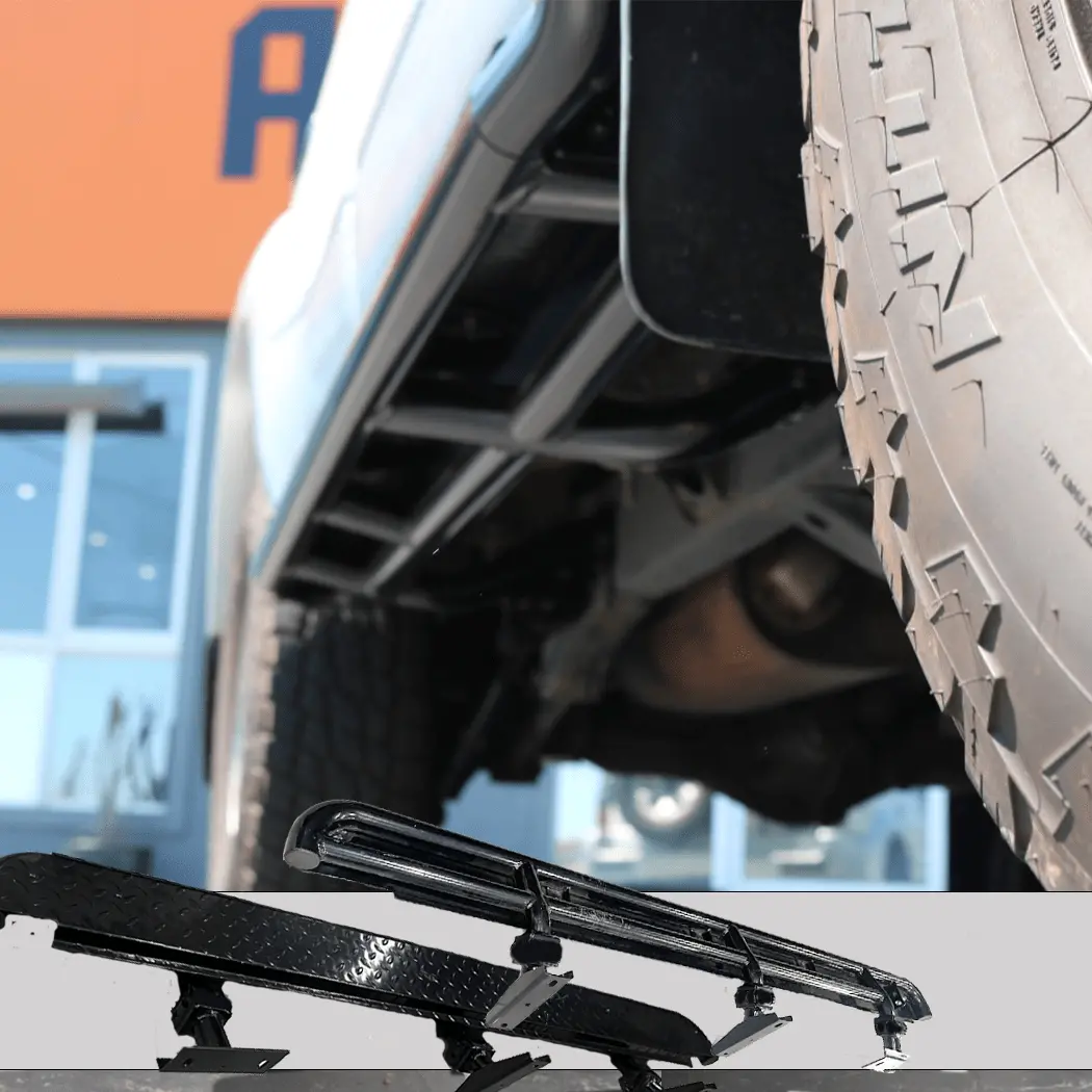 90 Series Prado Rock Sliders - Rockarmor 1