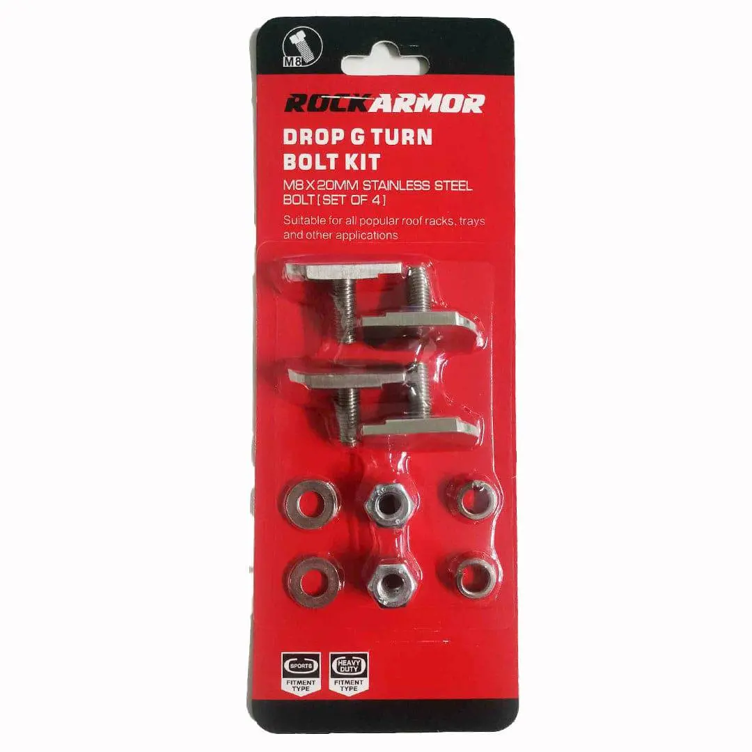 Drop G Turn Bolt Kit | Roof Rack Channel Accessories Mounting Kit 1