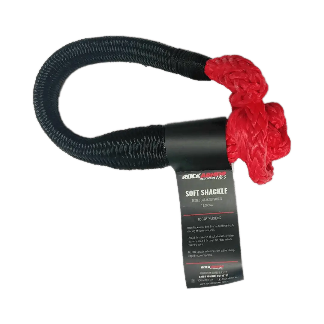 18,000Kg Rated Red Soft Shackle (With Uhmwpe Binding) 1