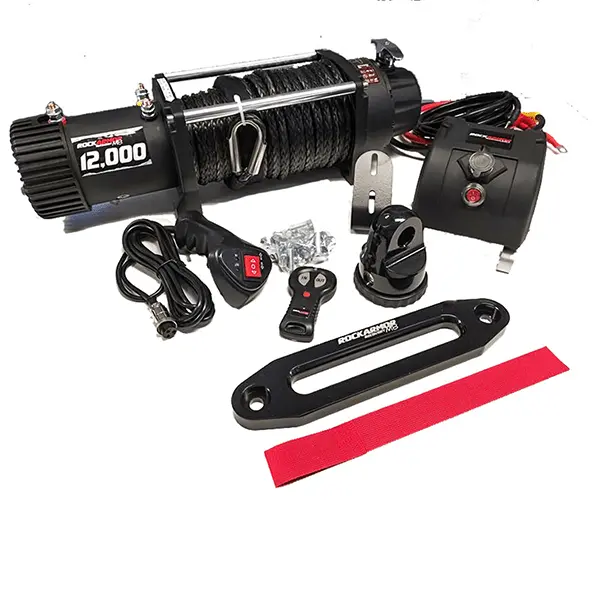 12,000 Pound Rockarmor 4X4 Winch - Rockarmor Recovery M8 1